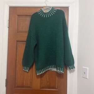 Stitched Green Sweater